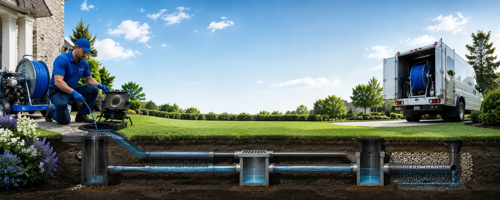 Outdoor drain cleaning information for Lyon Mountain, NY